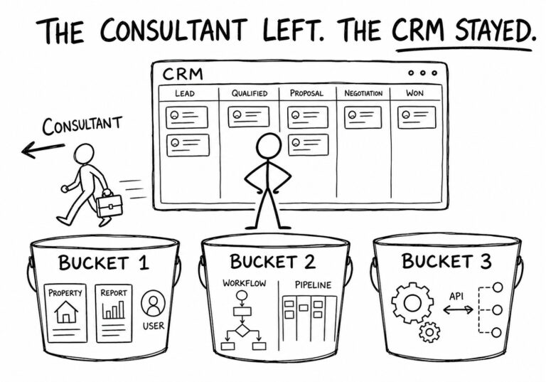 The consultant left. The CRM stayed.