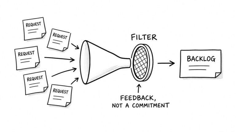 I don't put stakeholder requests directly into the backlog